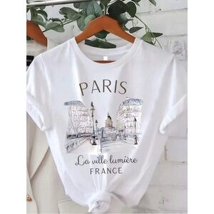 Paris La Ville Lumiére France Graphic Tee ▫️⚜️🤍